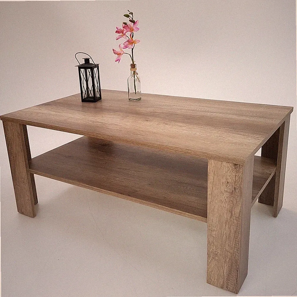 Couchtisch Wohnzimmertisch Sofatisch Kaffeetisch Bea 100 x 54 cm Wildeiche NEU