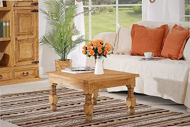 Couchtisch Wohnzimmertisch Sofatisch Landhausstil MEXICO - Pinie - Massivholz