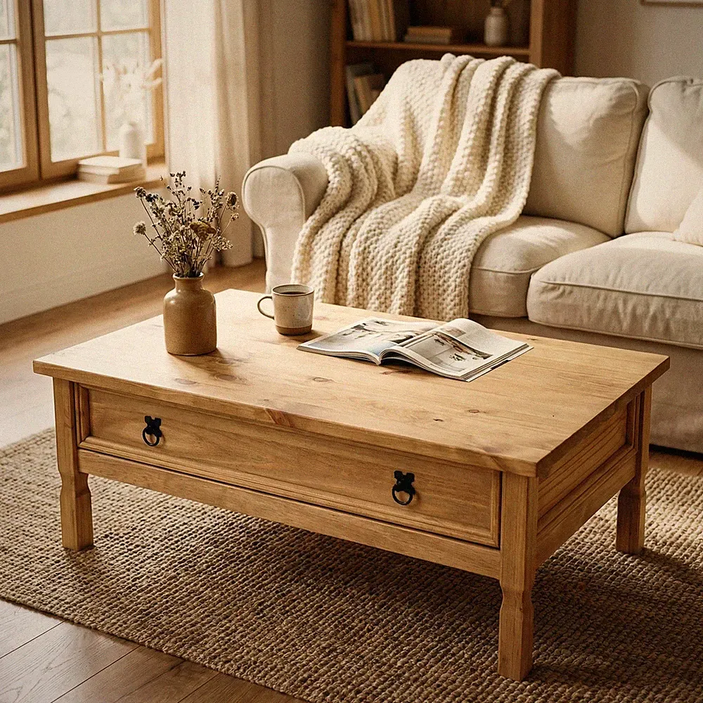 Couchtisch Wohnzimmertisch Sofatisch Mexico Stil Kiefer Landhaus