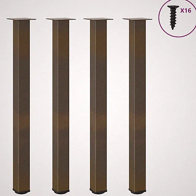 Couchtischbeine Schreibtischbeine Möbelbeine Barständer DIY 4 Stück Stahl vidaXL