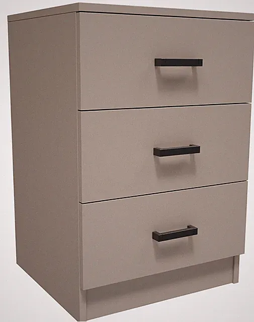 CR3-LOFT-3S Kaschmirkommode, klein, praktisches Regal für Kleidung und Spielzeug