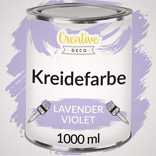 Creative Deco Kreidefarbe | 1 L | 20 Farben | Matt Möbellack Vintage | 1000 ml