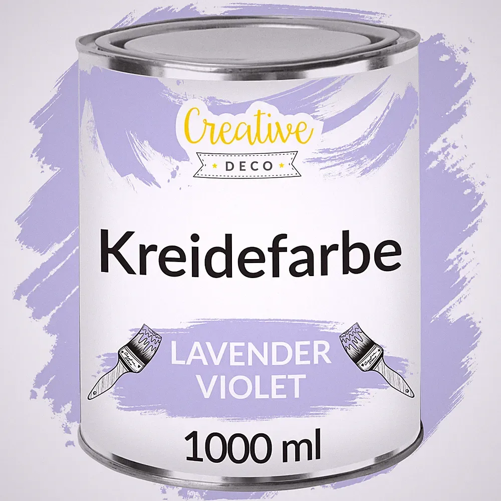 Creative Deco Kreidefarbe | 125 ml oder 1 L | 3 Farben | Matt Möbellack Vintage