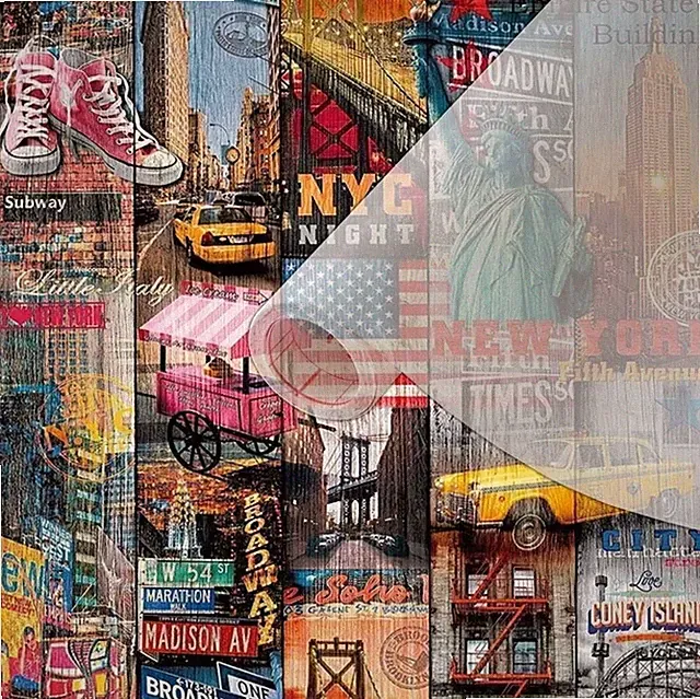 d-c-fix Klebefolie Manhatten Möbelfolie Selbstklebend Dekor 200 x 45 cm