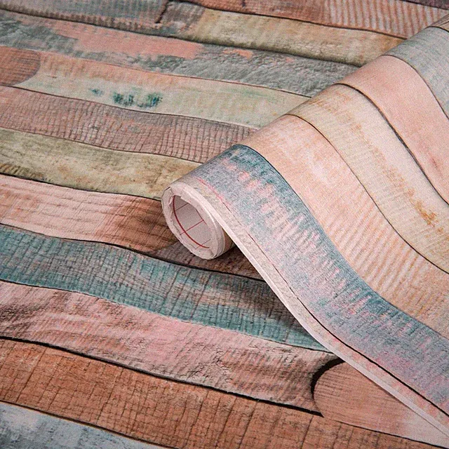 d-c-fix Klebefolie Rio Buntes Holz Möbelfolie Selbstklebend Dekor 1500 x 45 cm