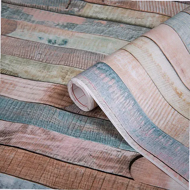 d-c-fix Klebefolie Rio Buntes Holz Möbelfolie Selbstklebend Dekor 200 x 67,5 cm