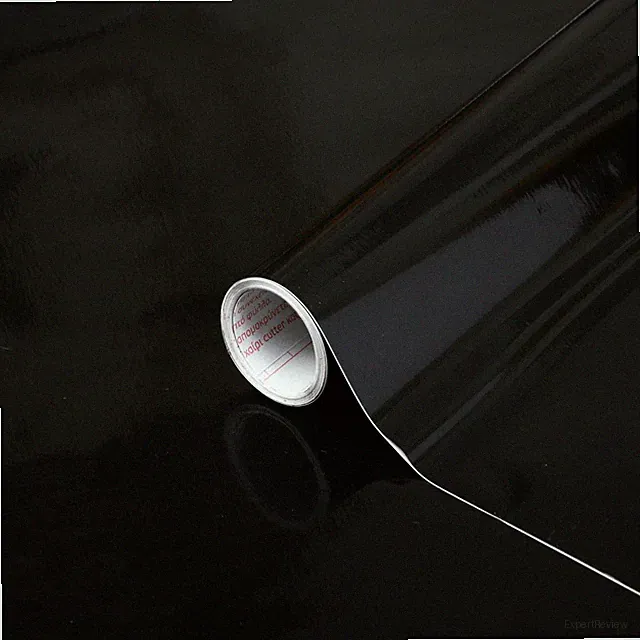 d-c-fix Klebefolie Uni Lack Schwarz Möbelfolie Selbstklebend Dekor 200 x 45 cm