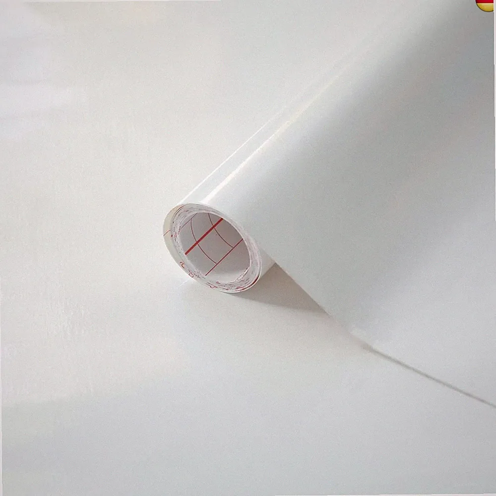 d-c-fix Möbel-Klebefolie Weiß Hochglanz 45 cm x 2 m - Möbelfolie selbstklebende