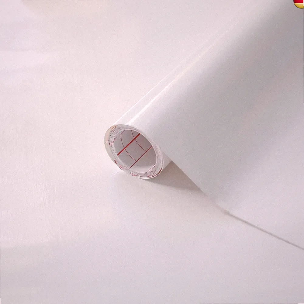 d-c-fix Möbel-Klebefolie Weiß Hochglanz 45 cm x 2 m - Möbelfolie selbstklebende