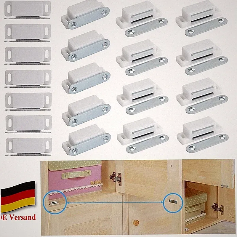 DE 10/ 20 x Magnetschnäpper Schrank Magnet Möbelmagnet Türmagnet Schnapper 6Kg