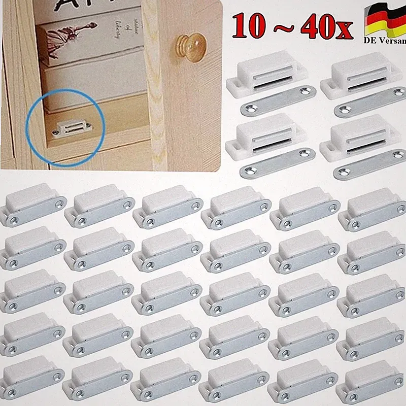 DE 10 - 40x Magnetschnäpper Schrank Türmagnet Magnet-Schnapper Möbelmagnet 6KG
