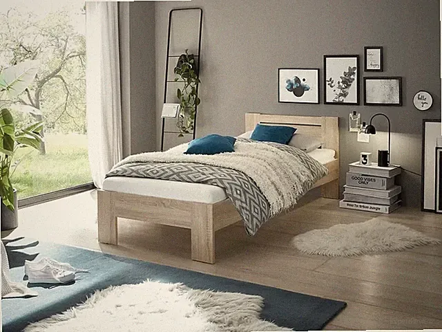 Defektes Futonbett Cannes Eiche Sonoma 90×200cm