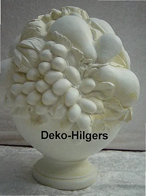 Deko Pokal Obst Stuck Stuckgips Dekoration Dekoobst Apfel Trauben Möbel 0851 F70