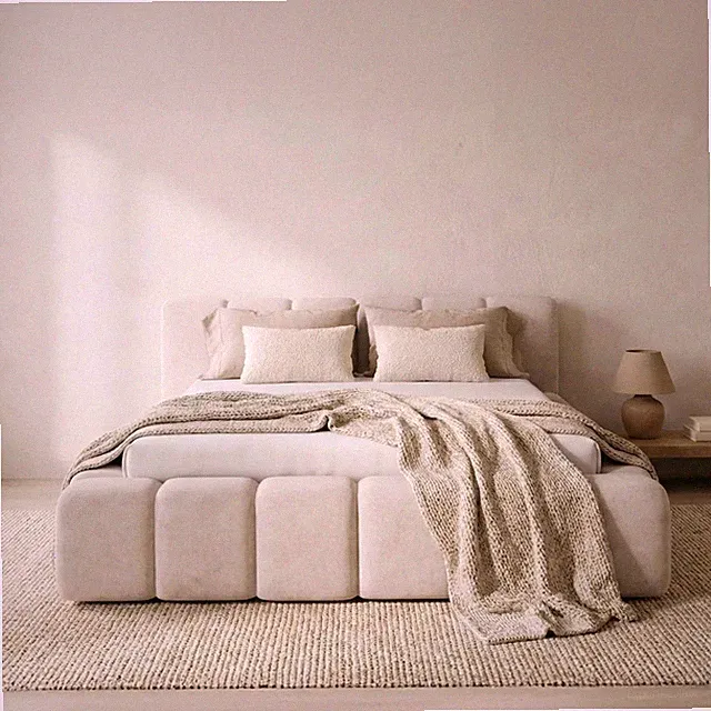 DEKORI Polsterbett mit Bettkasten KALLA PREMIUM Stauraumbett Luxus Modern