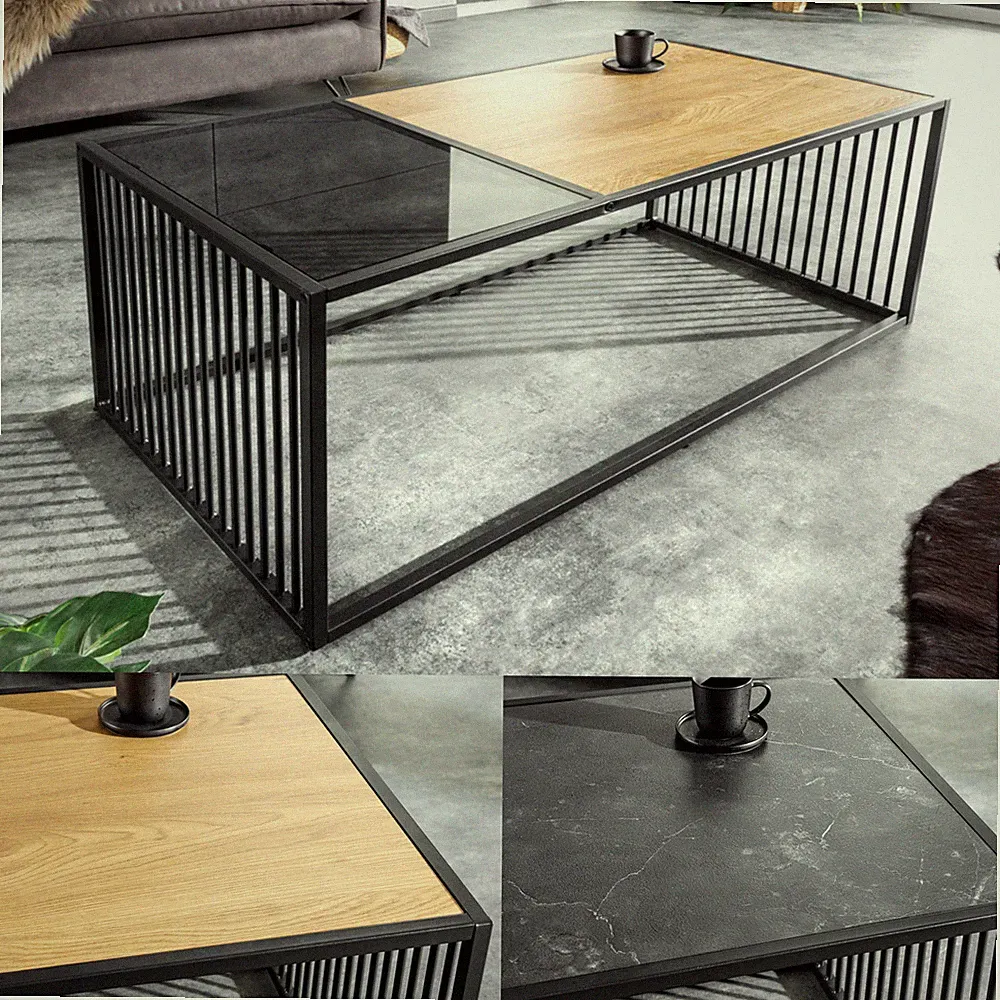 Design Couchtisch ARCHITECTURE 100cm AUSWAHL Beistelltisch Wohnzimmertisch