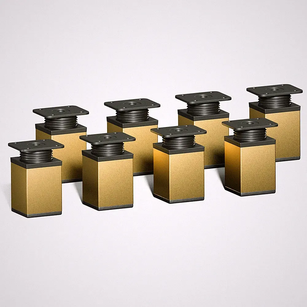 Design-Möbelfüße, 4er & 8er Set, höhenverstellbar MFV1 | Farbe: Gold