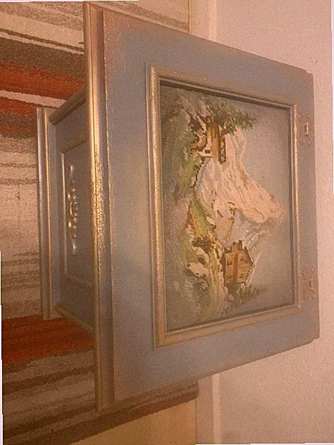 Design Retro Unikat Truhe Handarbeit 62x50х47 cm