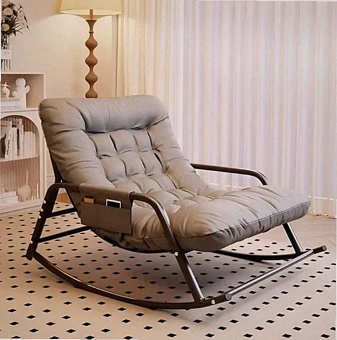 Designer Modern Wohnzimmer Schlafzimmer Schaukelstuhl Doppel-Sofa-Liege Sessel
