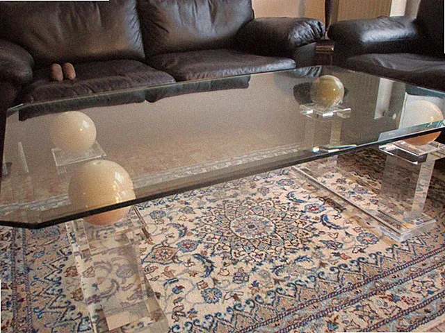 Designer Tisch, Plexi, Marmor, Glas, Retro Luxus Pur, Atum Design NP 4000 Euro