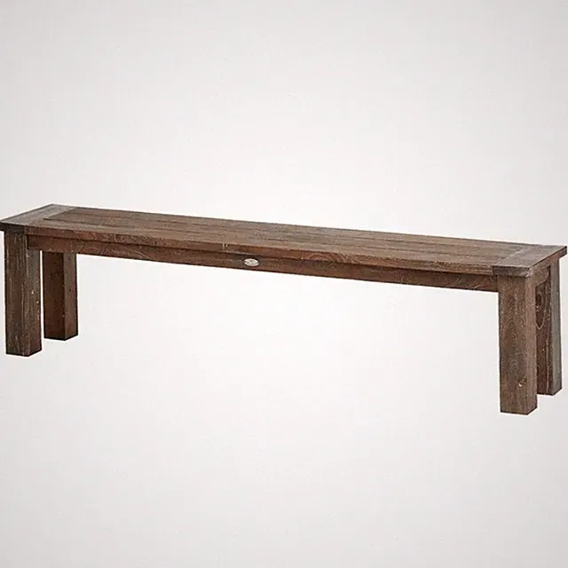 Diamond Garden Gartenbank Holzbank Sitzbank BELMONT Old Teak Gealtert 190cm