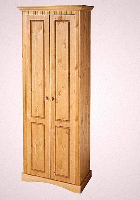 Dielenschrank Kiefer massiv Landhaus Garderobenschrank in 3 Farben