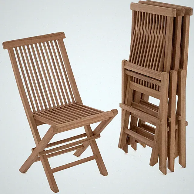 DIVERO 4er Set Klappstühle Gartenstuhl Teakholz behandelt klappbar Holzstuhl