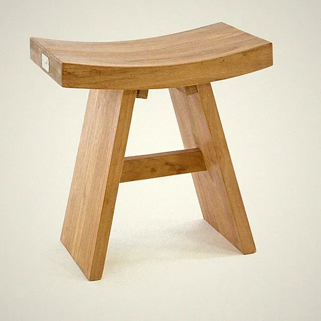 DIVERO Hocker Teak Holz behandelt Sitzhocker Holzhocker massiv Gartenhocker