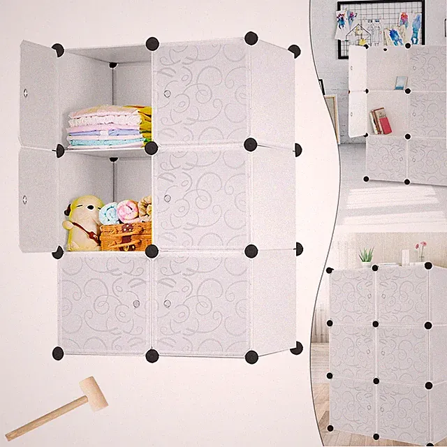DIY Kleiderschrank Schrank Regalsystem Steckregal Schrank Schuhregal Standregal