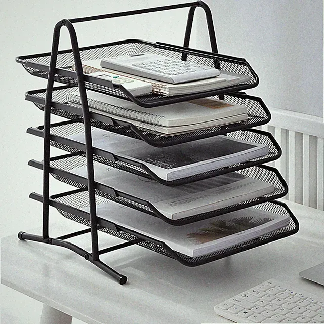 Dokument Organizer Aktenfach Schreibtisch Schreibtisch Ordner Halter 5-lagiges