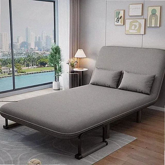 Doppel Couch Schlafsofa Stoff Liegesessel Klappbett Wohn Einrichtung