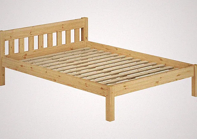 Doppelbett Französisches Bett 140x200 Bettgestell Kiefer massiv Rost Jugendbett