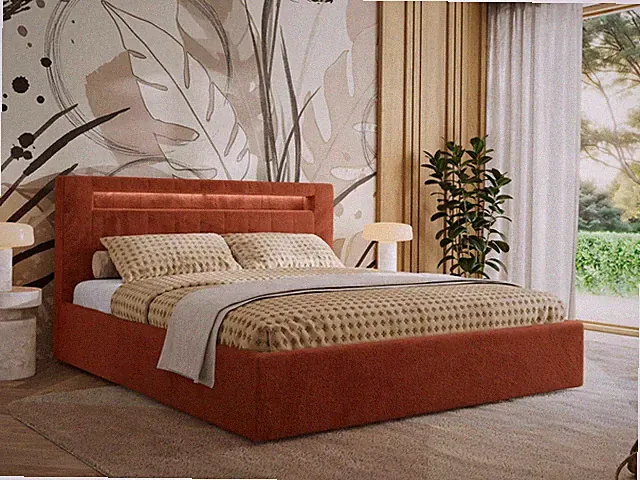 Doppelbett Polsterbett GOLD 5 CLASSIC Lattenrost Liftfunktion LED Beleuchtung