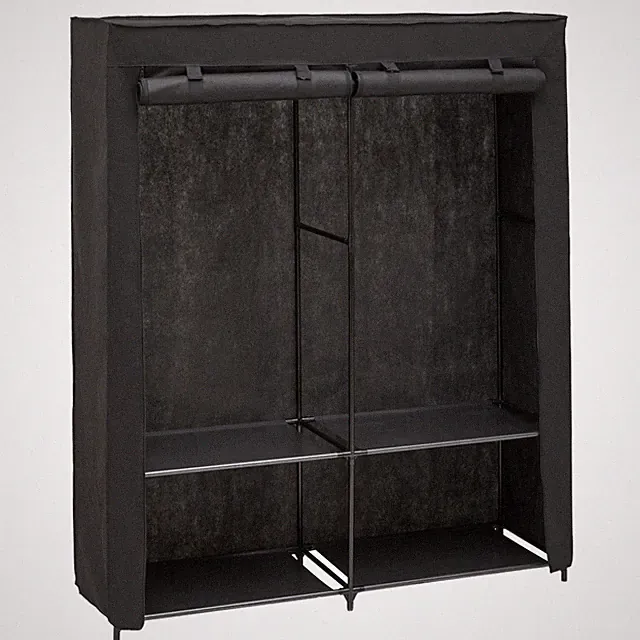 Doppelte Textilkleiderschrank DRESSY, 140 x 45 x 165 cm