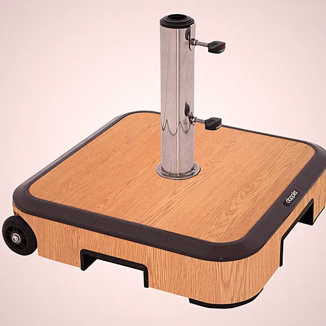 Doppler Schirmständer 'Alu Wood Trolley' Sockel, ca. 50 kg
