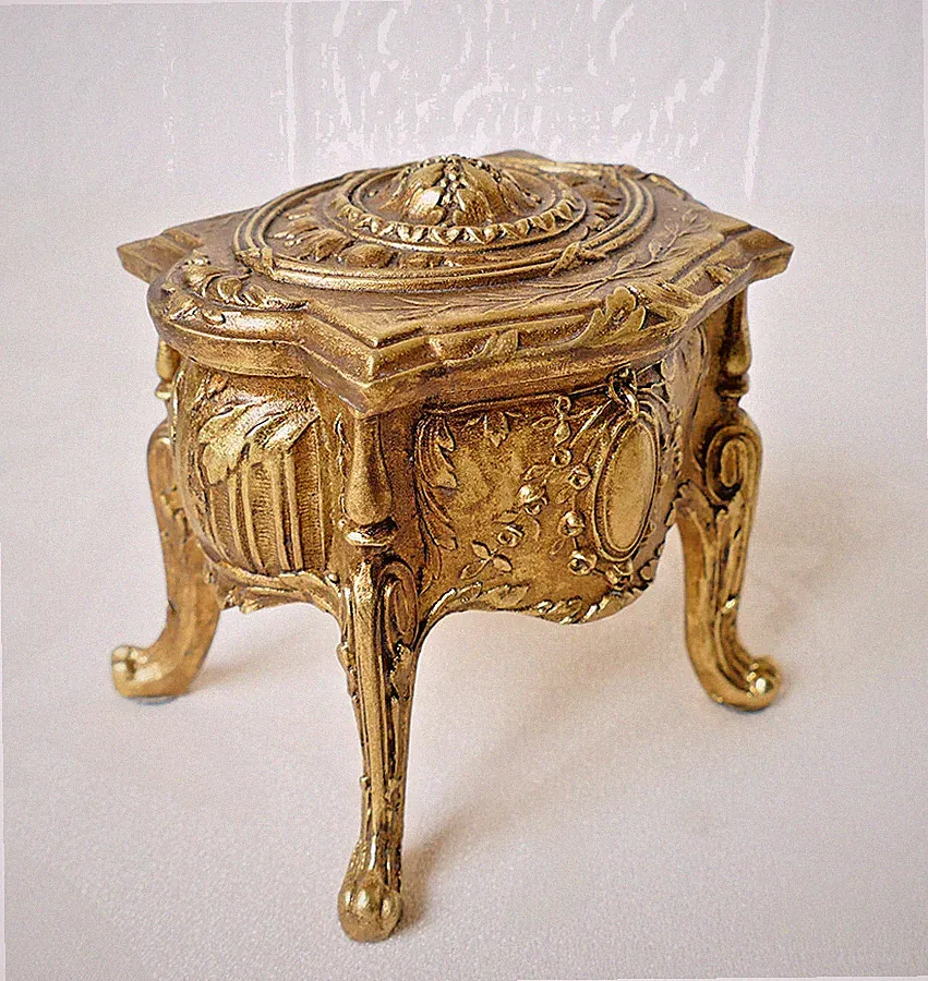 Dose Schmuckkästchen Miniatur Kommode Barock Box Geheimversteck Schmuckdose