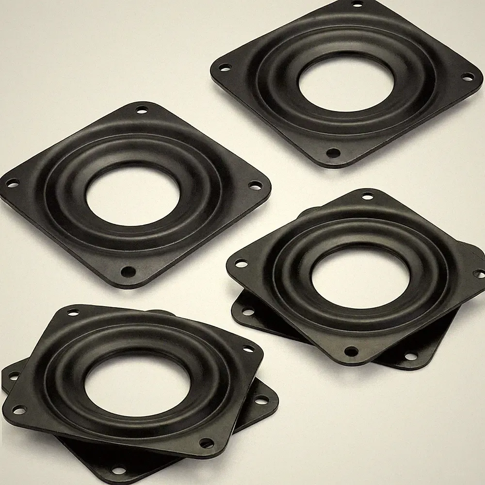 Drehteller Kugellager 4er Set, 72mm, 360°, schwarz, 30kg, Möbel/TV/Regal/Küche