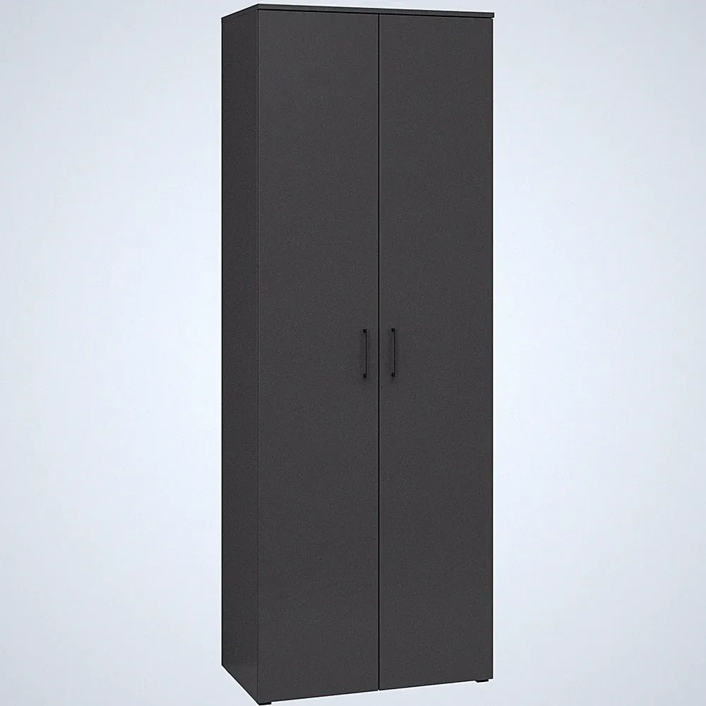 Drehtürenschrank - anthrazit - Breite 70 cm Kleiderschrank Schrank