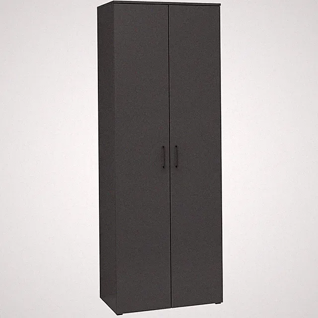 Drehtürenschrank - anthrazit - Breite 70 cm Kleiderschrank Schrank