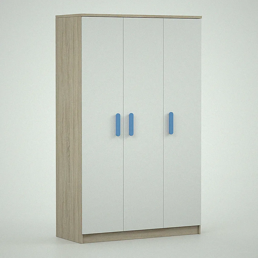 Drehtürenschrank Kleiderschrank Mehrzweckschrank Hochschrank Jonas 19 - 120 cm