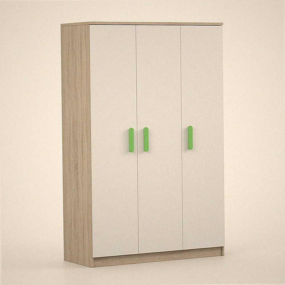 Drehtürenschrank Kleiderschrank Mehrzweckschrank Hochschrank Jonas 19 - 120 cm