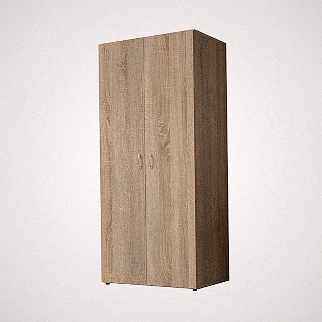 Drehtürenschrank - Sonoma Eiche - 2 Türen - 81 cm breit Kleiderschrank Schrank