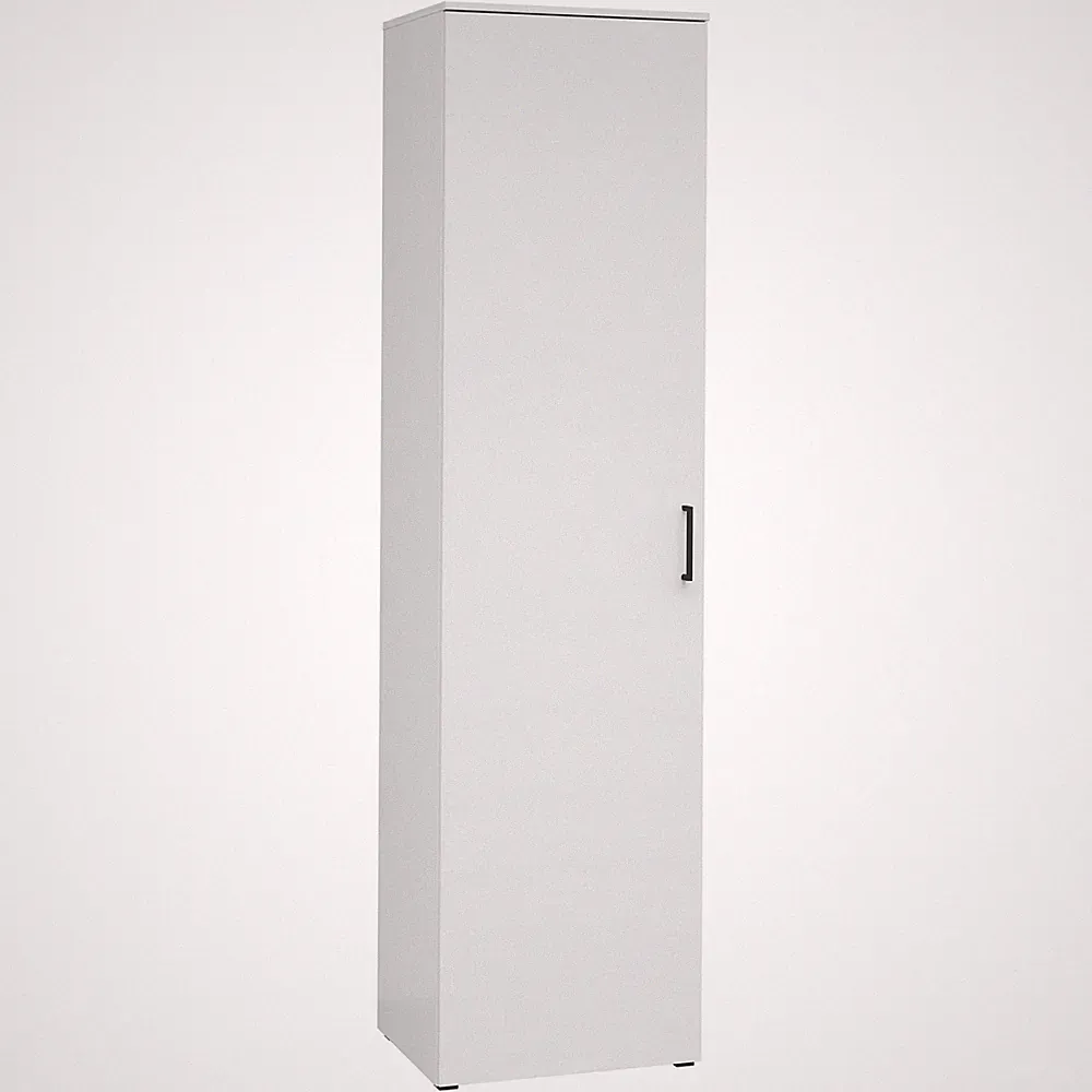 Drehtürenschrank - weiß - Breite 50 cm Kleiderschrank Schrank