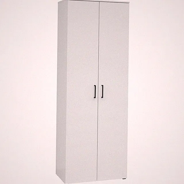 Drehtürenschrank - weiß - Breite 70 cm Kleiderschrank Schrank