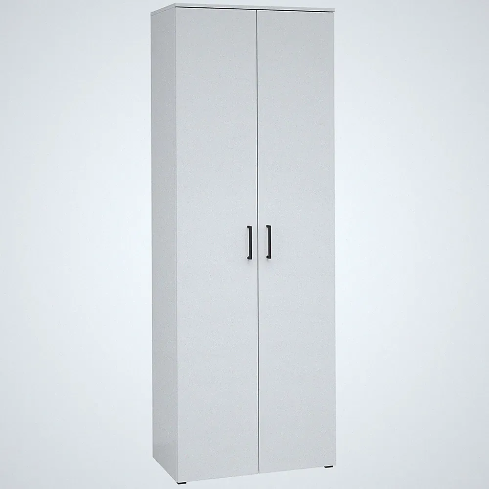 Drehtürenschrank - weiß - Breite 70 cm Kleiderschrank Schrank