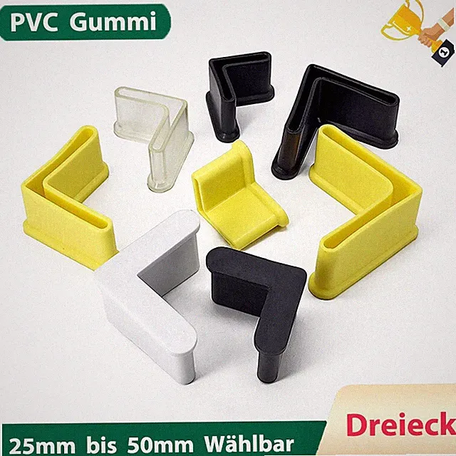 Dreieck Gummi Füße Möbelfüße PVC Regal Füße Abdeckung Schutzkappen Fußkappen