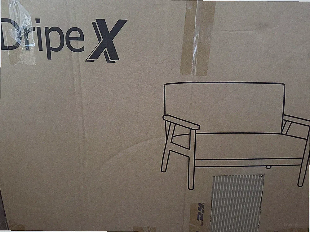 Dripex Sofa 2 Sitzer Stoffsofa Couch 113x67x75cm Dunkelgrau
