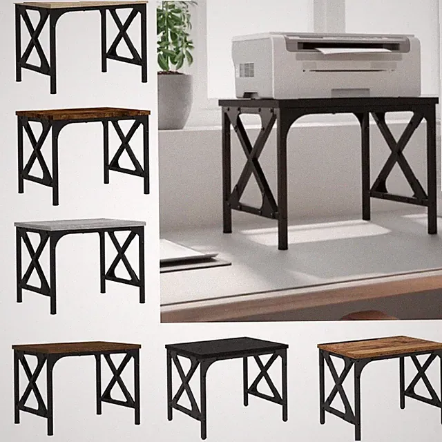 Druckerständer Druckerregal Schreibtischaufsatz Halterung Holzwerkstoff vidaXL