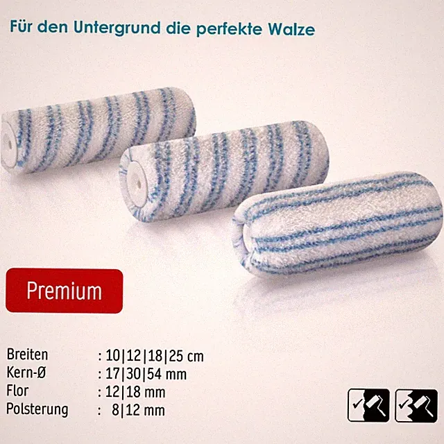Durotex Polyamid Malerwalze Farbroller Farbwalze Profiqualität für Maler