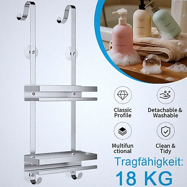 Duschregal Duschablage ohne Bohren Badregal Badezimmer Küchenregal Organizer