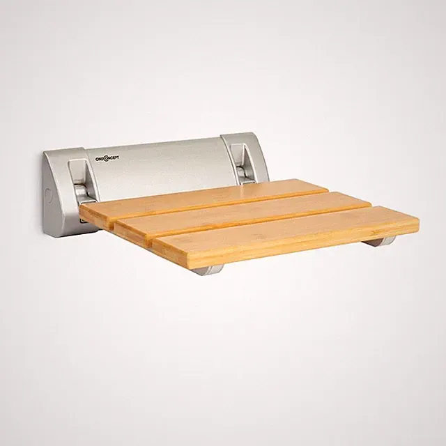 Duschsitz klappbar Duschhocker Badewanne Stuhl Bambus Aluminium 160kg max